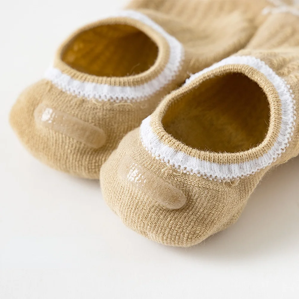 10 Pairs Kawaii Socks Women Cotton Blends Solid Harajuku White Socks Japanese Fashion Spring Summer Non-slip Breathable Socks