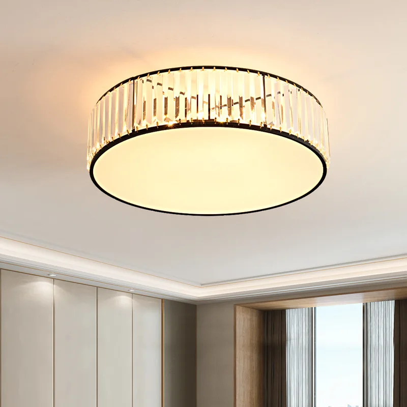 

Декоративный хрустальный потолочный светильник для спальни D40/50 см, круглые квадратные Хрустальные потолочные светильники для столовой, гостиной, потолочные светильники