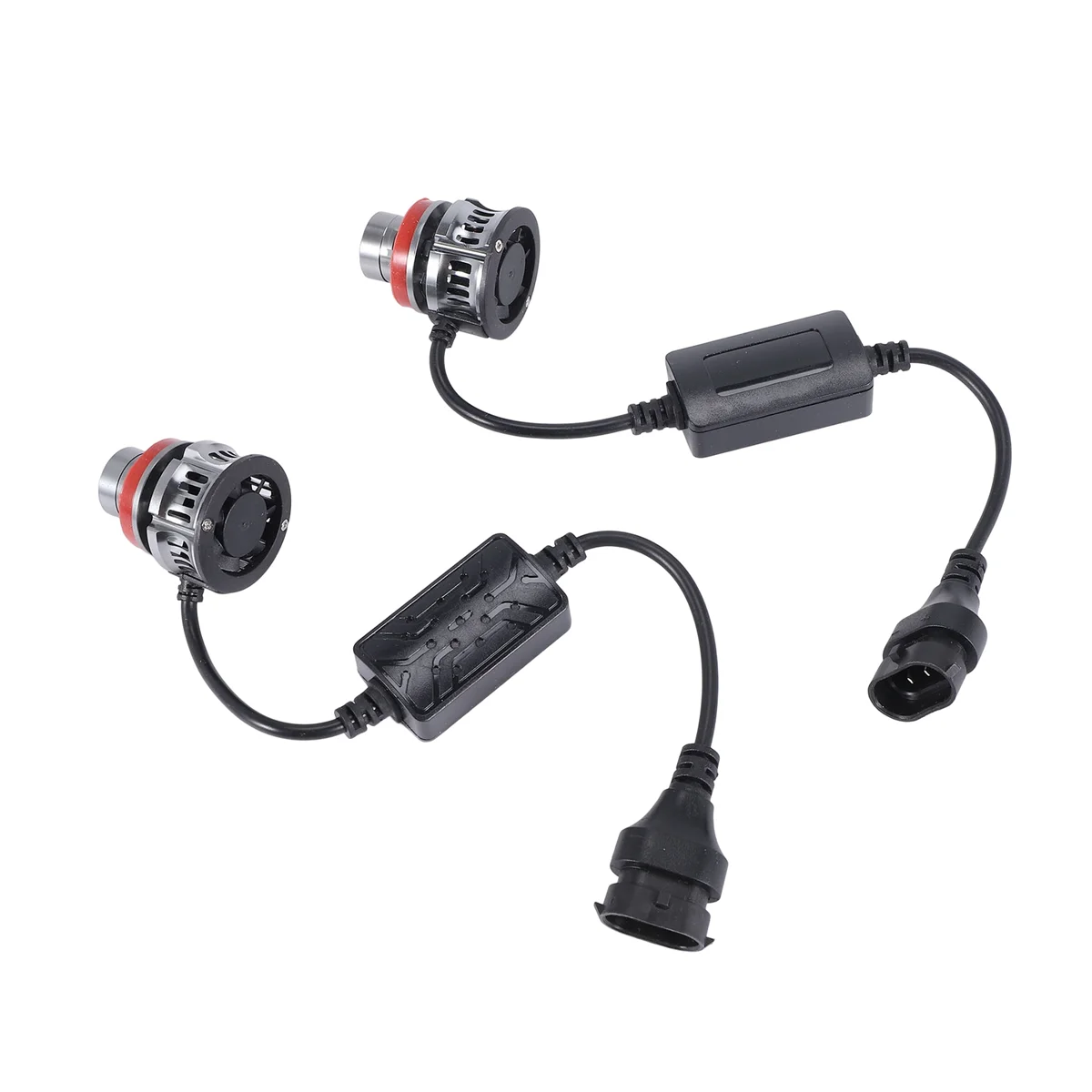 

H11 LED with Lens Auto Fog Lamp 6 LED 6000K 30W 3000 Lumens Car Projector Fog Light White Bright Waterproof Kit,