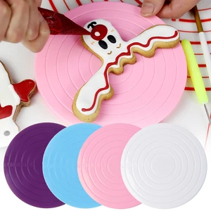 Cake Turntable DIY Anti-skid Cake Rotary Table Fondant Revolving Platform Round Cookie Stand Rotating Baking Kitchen Tools