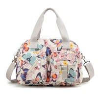 soyt brand 2022 new popular flowers and animals pattern nylon women handbags shoulder bag for female printing messenger bags