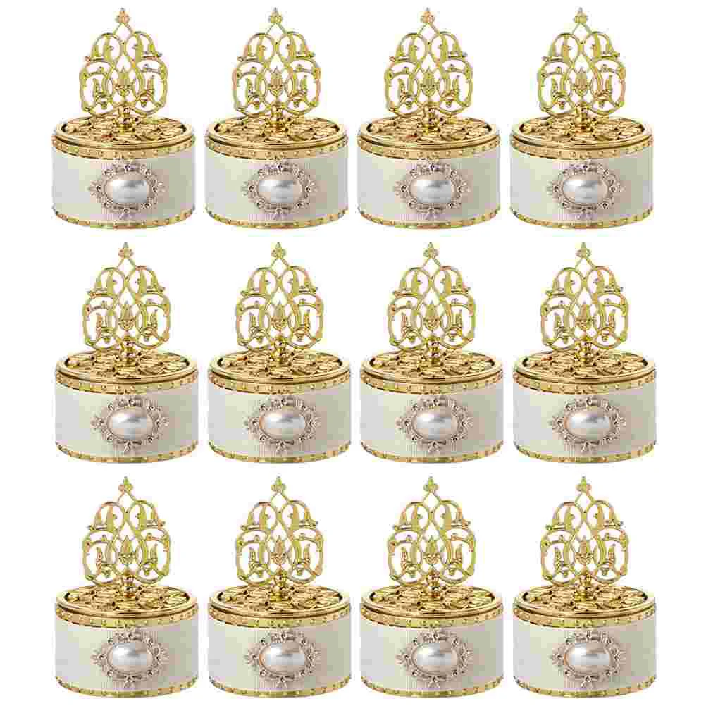 

12 Pcs Candy Box Party Favor Containers Wedding Ceremony Decorations Bead Packaging Holder Plastic Baby Cookie