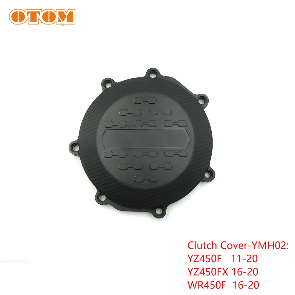 Защитная крышка сцепления двигателя OTOM черного цвета для мотоцикла YAMAHA YZ250F WR250F YZ250FX YZ450F YZ450FX WR450F