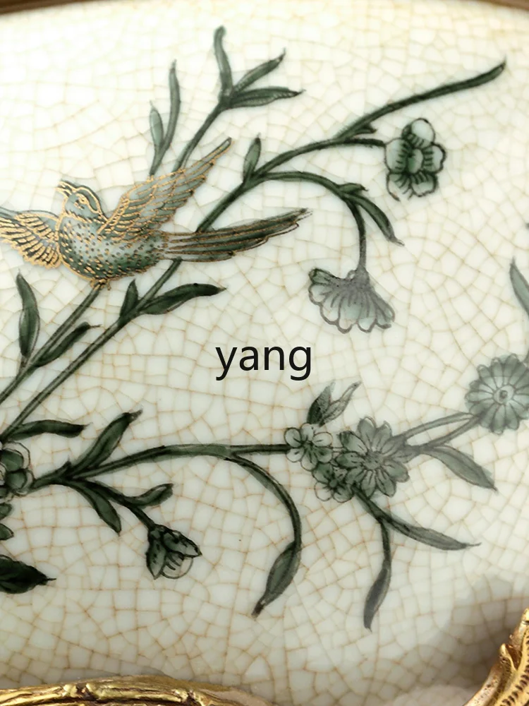 Коробка для салфеток LXL керамическая медная Бытовая фотография роскошное