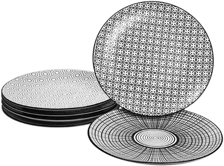 

Ard'time - Bol Komae noir et blanc diam 12 cm lot de 6