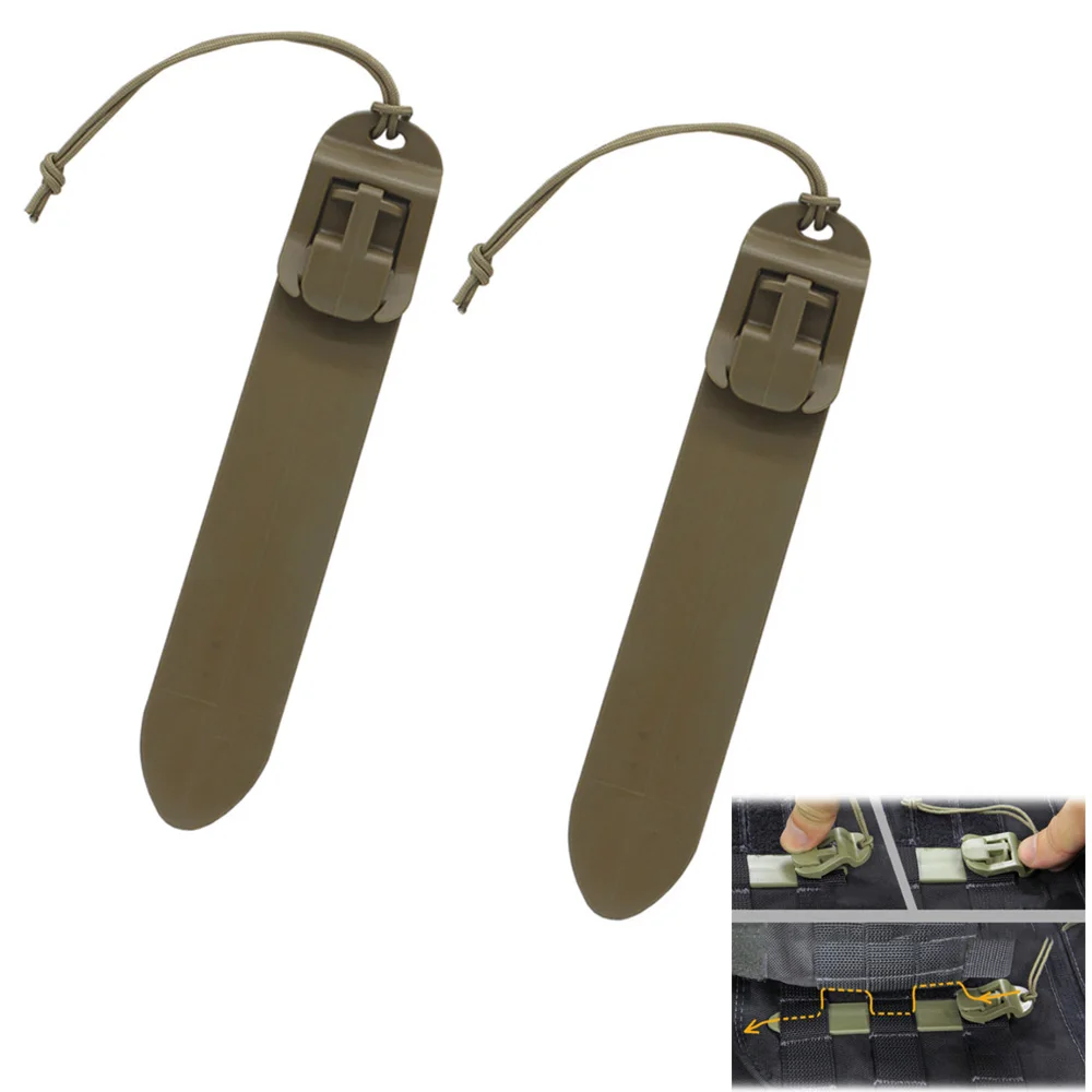 

2Pcs Tactical Molle System Attachment Stick Quick Release PALS Webbing Fasten Clip Utility Pouch Hunting Vest Accessories