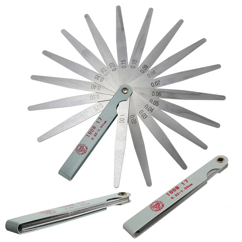 

1 компл. 17 лезвий толщины зазора метрический наполнитель Feeler Φ инструмент для щупа калибра клапана Shim использования ручных инструментов наб...