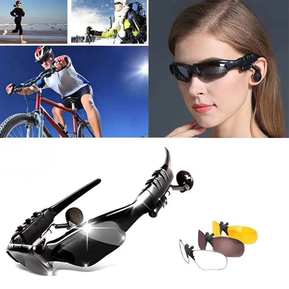 

Cycling Sunglass Riding 4.0 Bluetooth-compatible Earphone Smart Glasses Outdoor Sport Wireless Smarts Glasses Headphone with Mic
