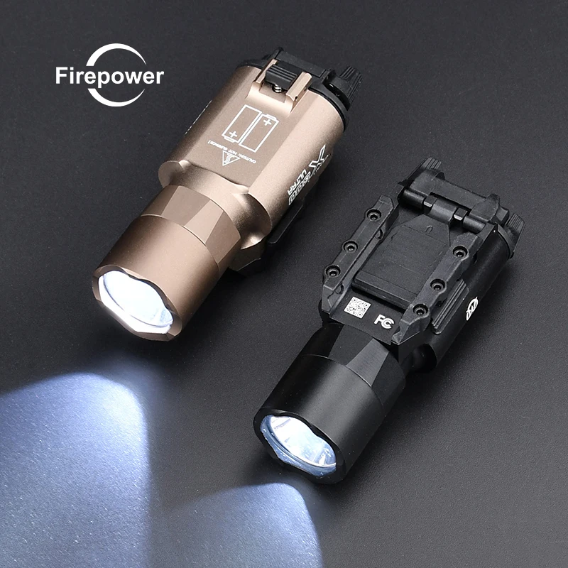 X300 tático ultra x300u lanterna scout luz arma pistola luz para g glock 17 19 g17 20mm picatinny ferroviário airsoft