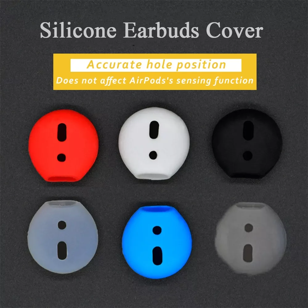 

1 Pair Soft Silicone Replacement Useful Earphone Cover Ear Pad Case For Airpods Anti Slip Earplug Protector Ear Earbuds Cover