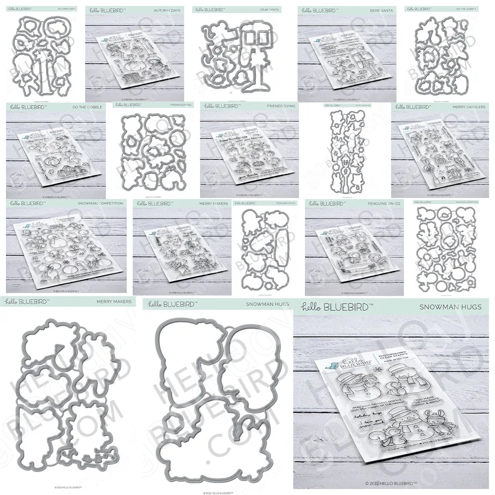 

2022 New Joy Small Animal Snowman Cutting Dies Stamps Scrapbook Diary Decoration Embossing Template Diy Greeting Card Handmade