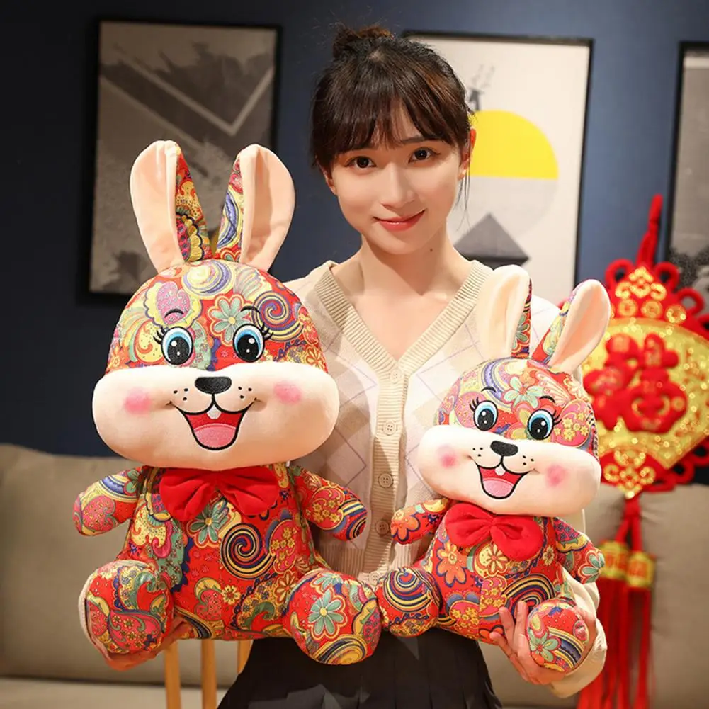 

Долговечное Мягкое Животное, кролик 2023 года, кукла, плюшевая подвеска, кукла-кролик со знаками Зодиака, прекрасное украшение