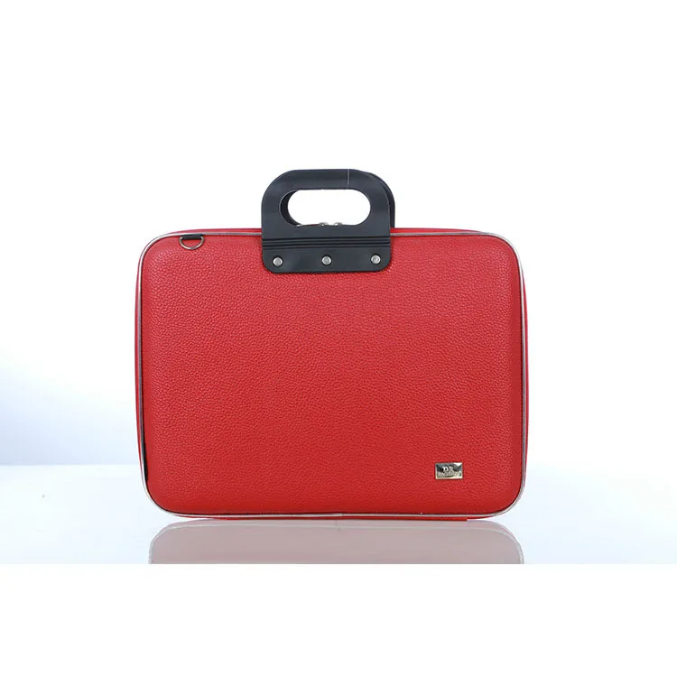 Men's Bags Business Hard Shell Briefcase Computer Bag Pu Handbag Laptop Bag IPad Tablet Computer Unisex Solid Color Work Bag