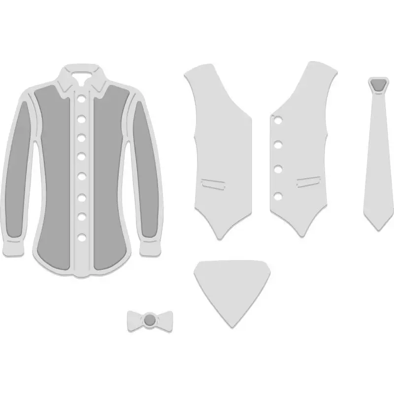 

Fine Shirt Metal Cutting Dies for DIY Scrapbooking Crafts Dies Cut Maker Photo Album Template Handmade Decoration