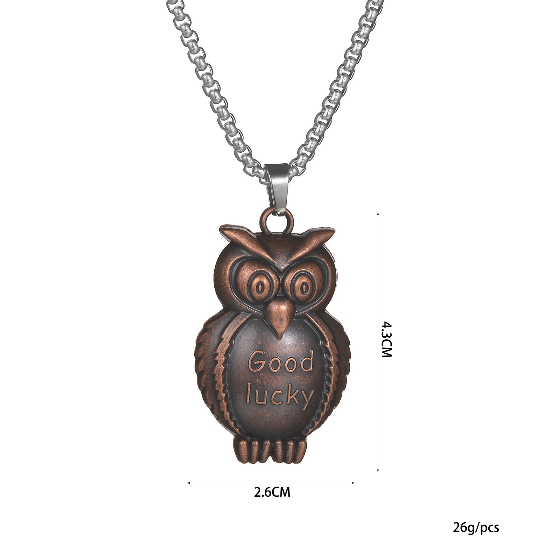 Ожерелье с подвеской Goold Lucky Owl для женщин и мужчин длинная цепочка ожерелье