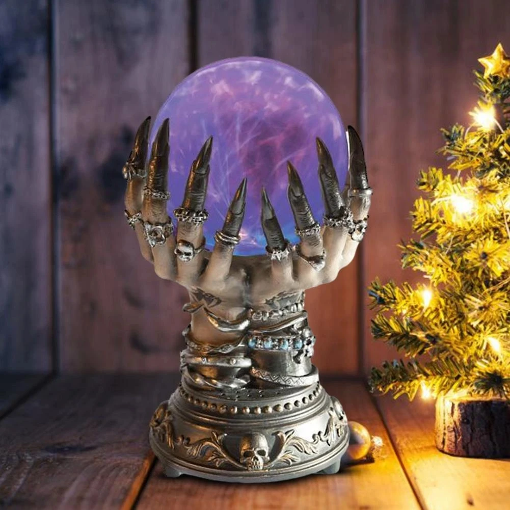 

Волшебный хрустальный плазменный шар, Сенсорная лампа, Хэллоуин, ведьма, хрустальный шар, украшение на день рождения, Рождество, детский подарок, ночник