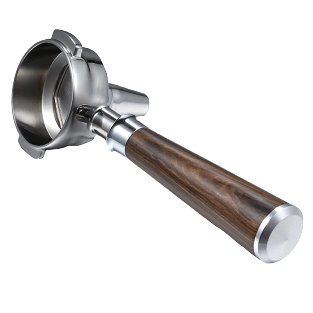 

58 мм чайный портативный держатель для заваривания без дна с одним носиком, пивоваренный фильтр из цельной древесины для эпобара/ракеты/E61/GA,Type-B