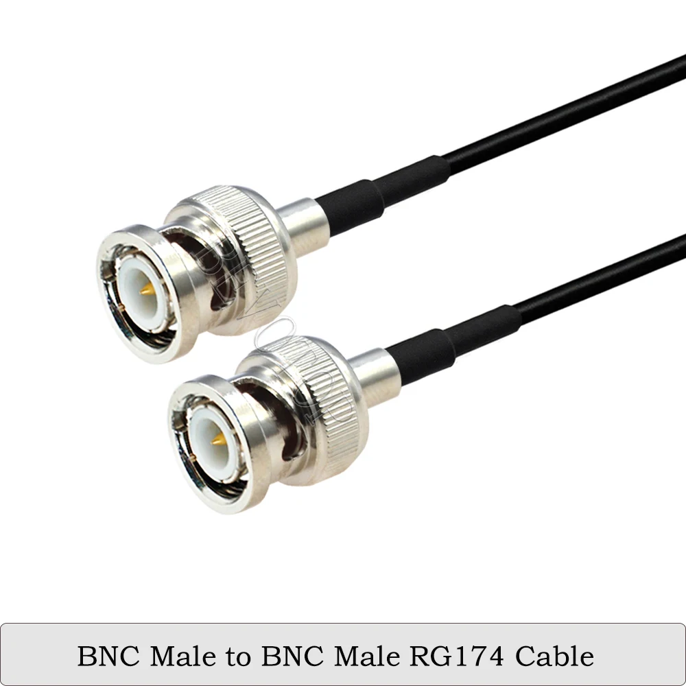 

1 шт. RG-174 BNC штекер-BNC штекер/гнездо RG174 RF коаксиальный кабель 50 Ом для видеокамеры SDI видеокамеры HD-SDI/3G-SDI/4K/8K