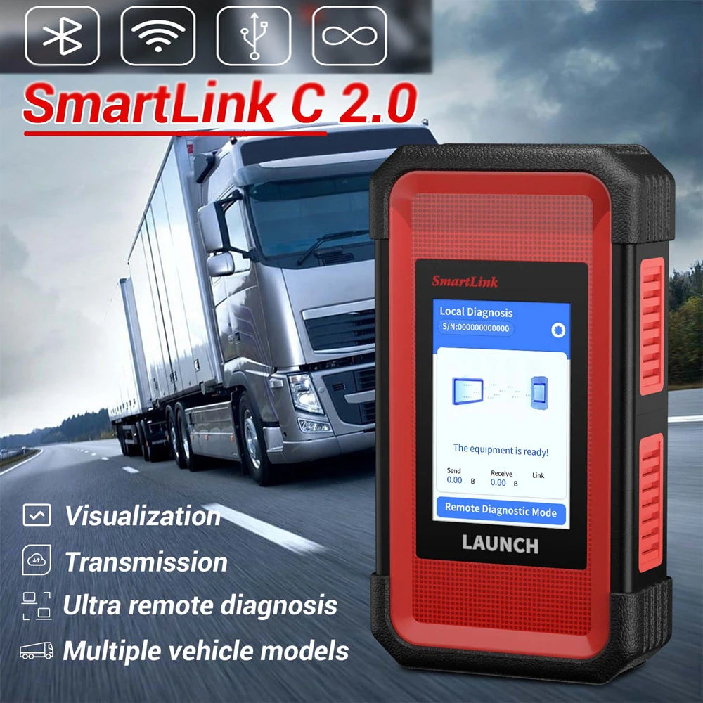 Версия SmartLink C V2.0 Diagzone с кабелем Основный блок для luanch X-431 HD3 Heavy Duty CAN FD DOIP pk thinkdiag2 golo