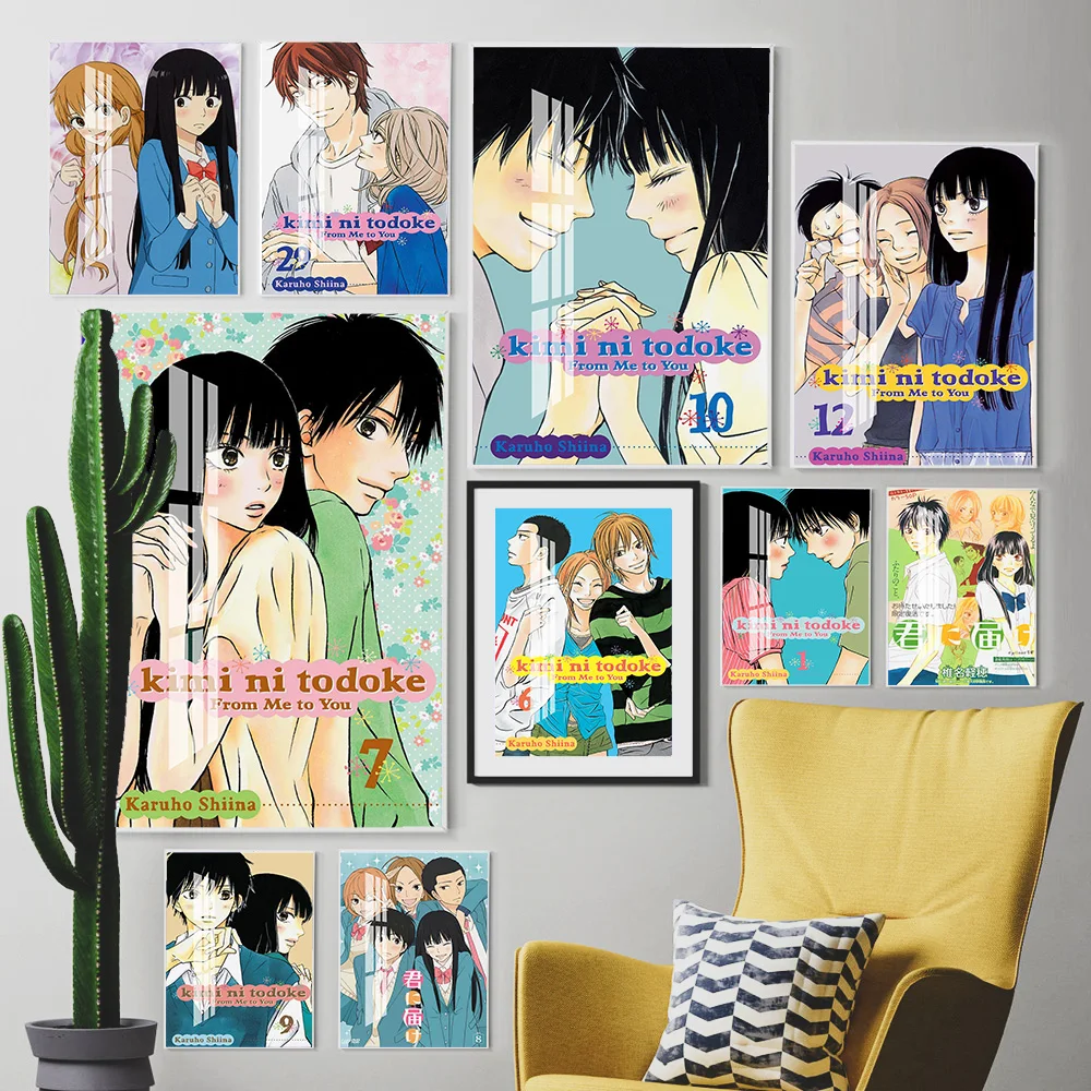 

Kimi Ni Todoke From Me To You Japanese Anime Wall Art Print Picture Poster Cartoon Manga Modern Canvas Painting Otaku Home Decor