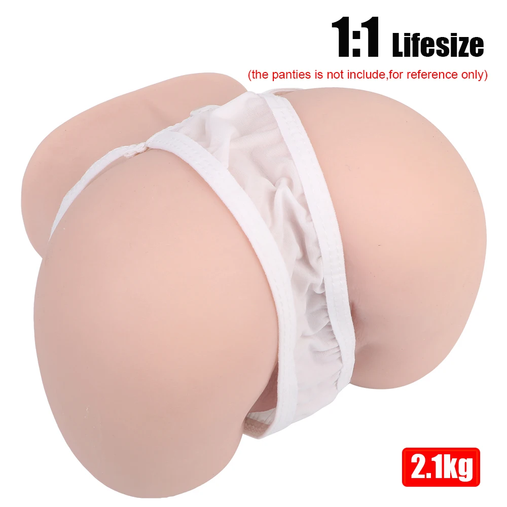 2.5kg Realistic Vagina Adult Products 1:1 Male Masturbator Erotic 3D Real Pussy Double Channel Sex Toys For Men Big Ass Lifesize