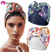 molans women turban wire headband print stretch bandana knot headwrap long scarf ties hairband fashion hair accessories headwear