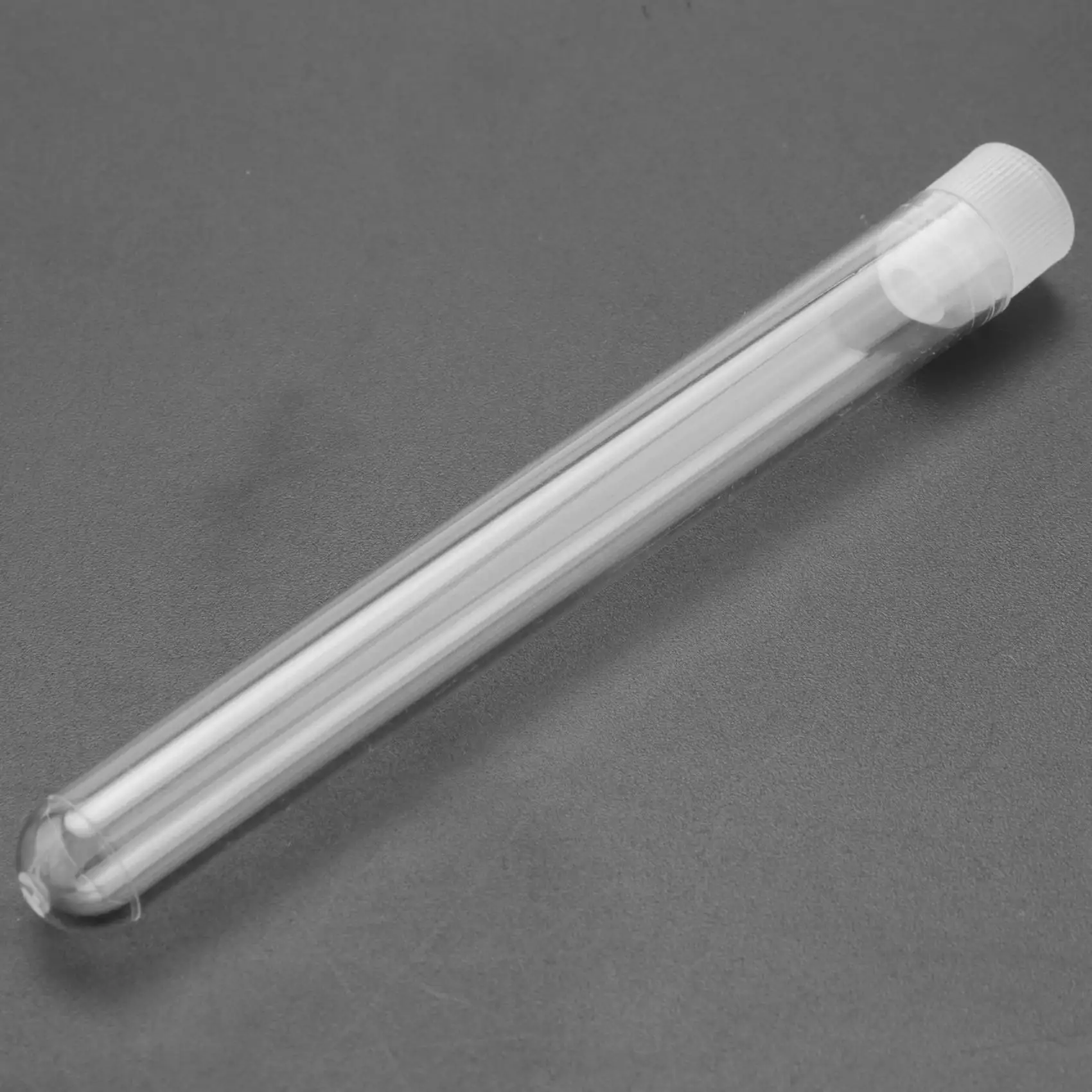 

100Pcs 12X100mm Transparent Laboratory Clear Plastic Test Tubes Vials with Push Caps School Lab Supplies