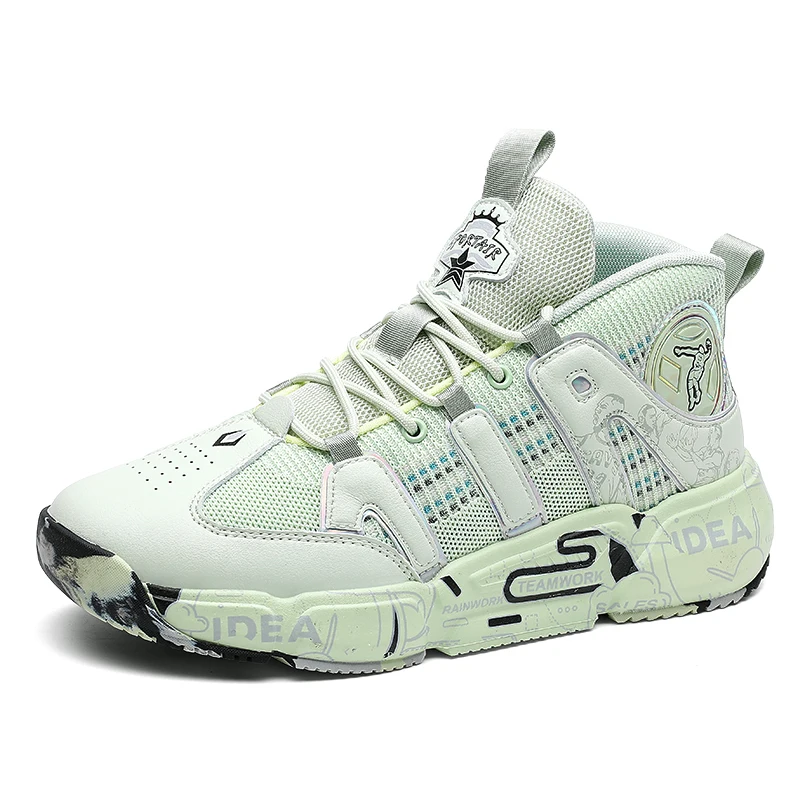 

New Basketball Shoes Street Basketball Culture Sneakers High Quality Sneakers Ladies Couple Shoes38-45