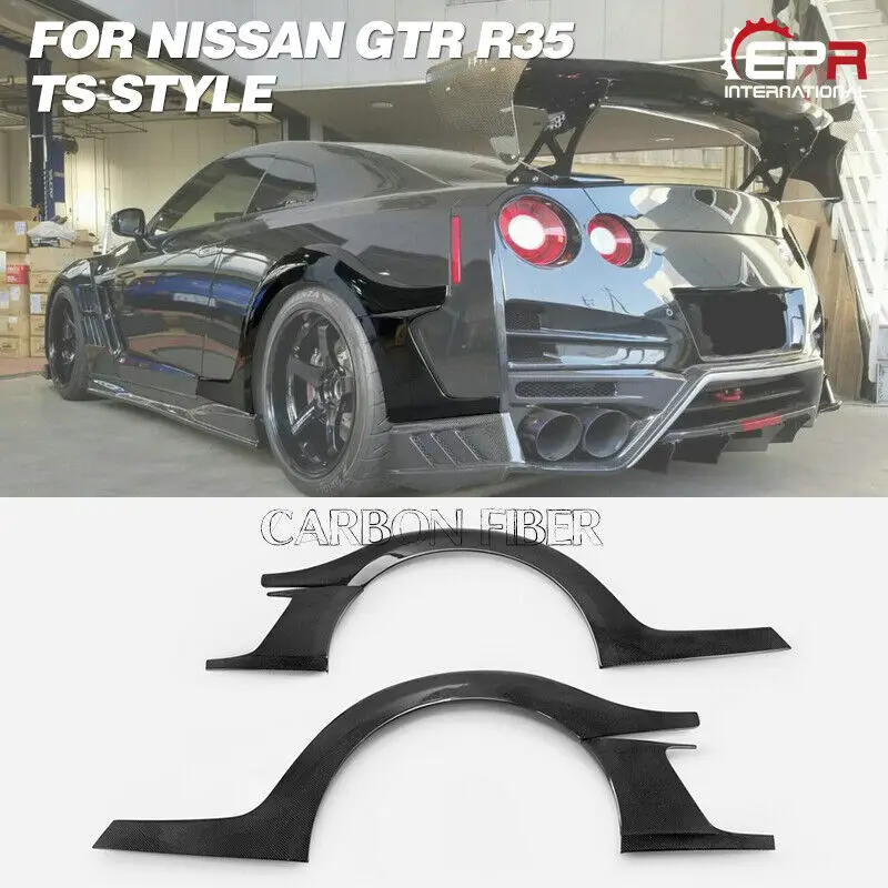 

Для R35 GTR 17'Ver TS Тип Углеродные задние крылья Flares с задним бампером Add On