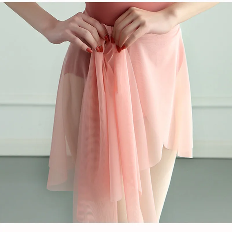 Юбка балетная Женская Асимметричная шифоновая пачка для танцев и скейтбординга