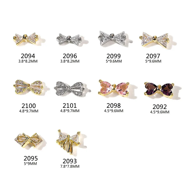 

Alloy Zircon Butterfly Nail Jewelry Butterflies DIY Nail Parts Cute Decoration Accessories Geometric Zircon DIY Nail Jewelry