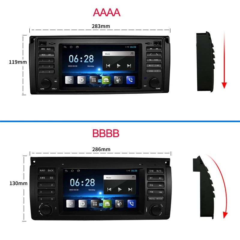 Factory Price 2Din Android Bluetooth Speaker GPS Navigation Carplay Car Video Player For BMW E38 E39 E53 RadiosTereo Multimedia images - 6
