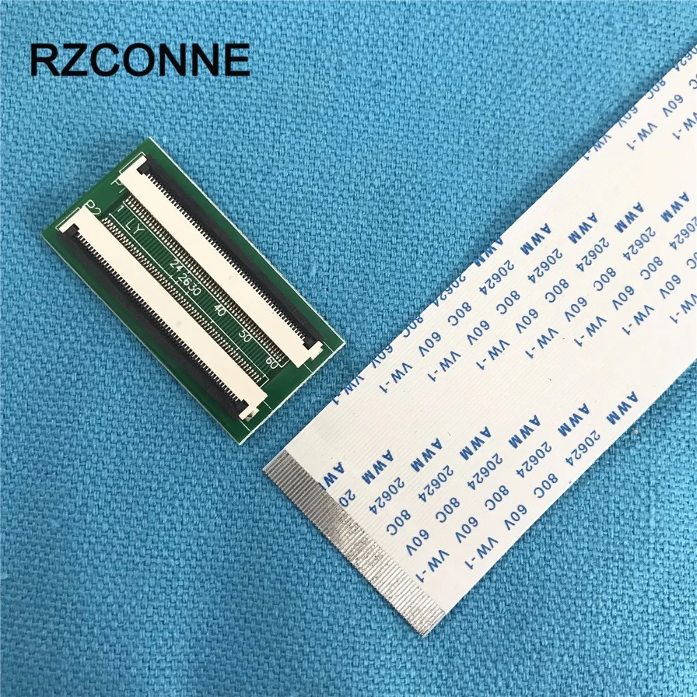 Переходник с удлинительным кабелем FFC 0,5-100 мм, 60 контактов на 60 контактов, ZIF, шаг 600 мм, можно выбрать новый 2 набора