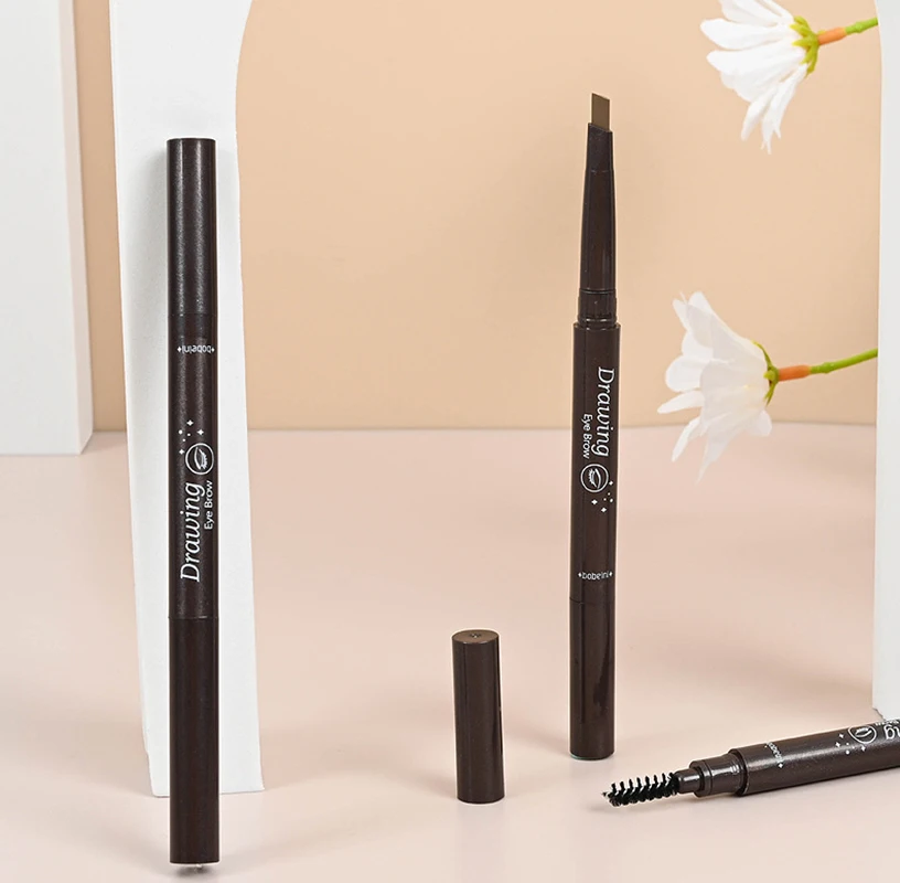 

Карандаш для бровей автоматический водостойкий с двойными насадками, 6 цветов