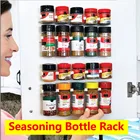4 шт. кухонный стеллаж для хранения, настенное крепление, стеллаж для бутылок с специями, пластиковый зажим, стеллаж, крючки для дверей шкафов, банок, держатель для специй, инструменты