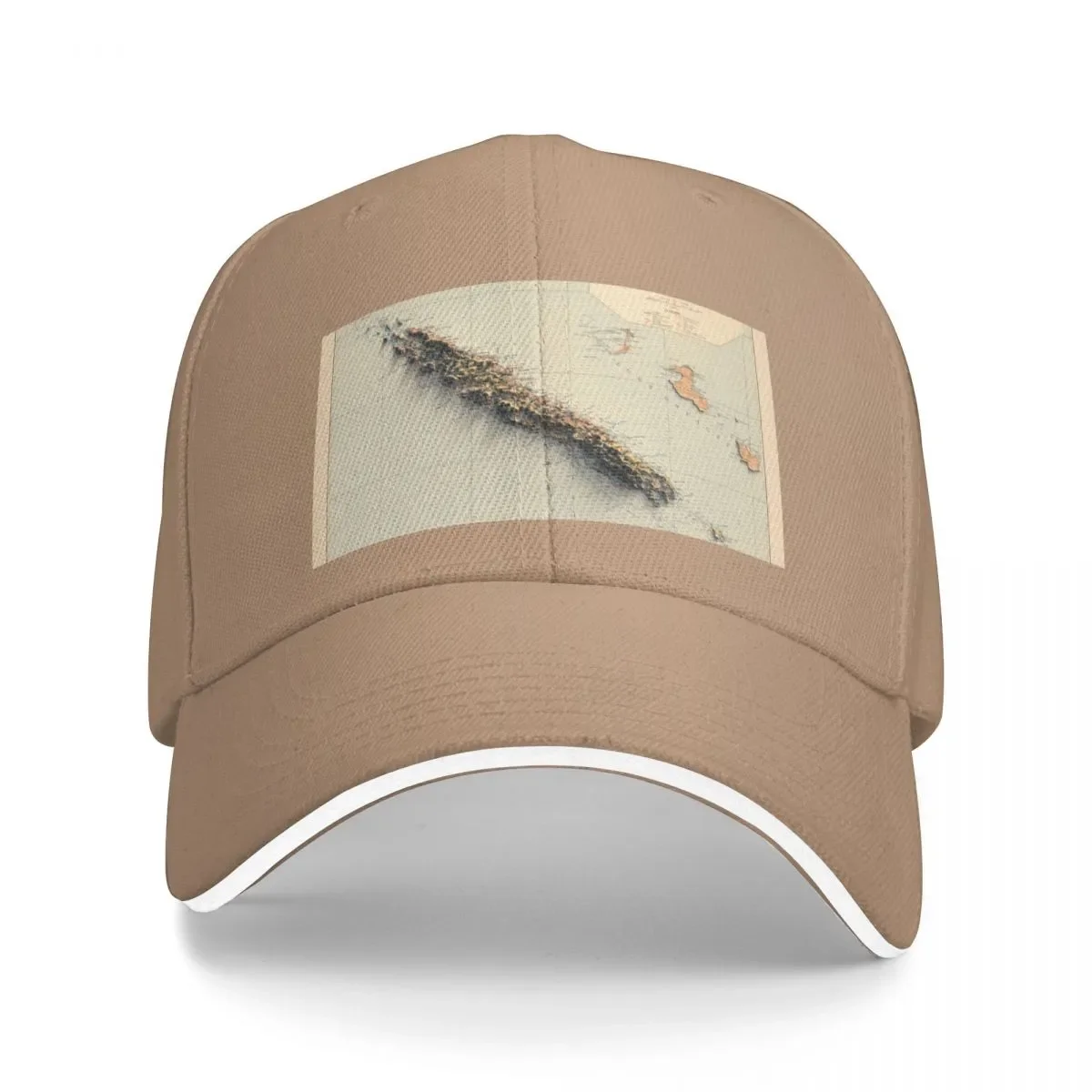 

New 1900 New Caledonia Relief Map 3D digitally-rendered Bucket Hat Baseball Cap snapback cap Hat beach hat for women 2023 Men's