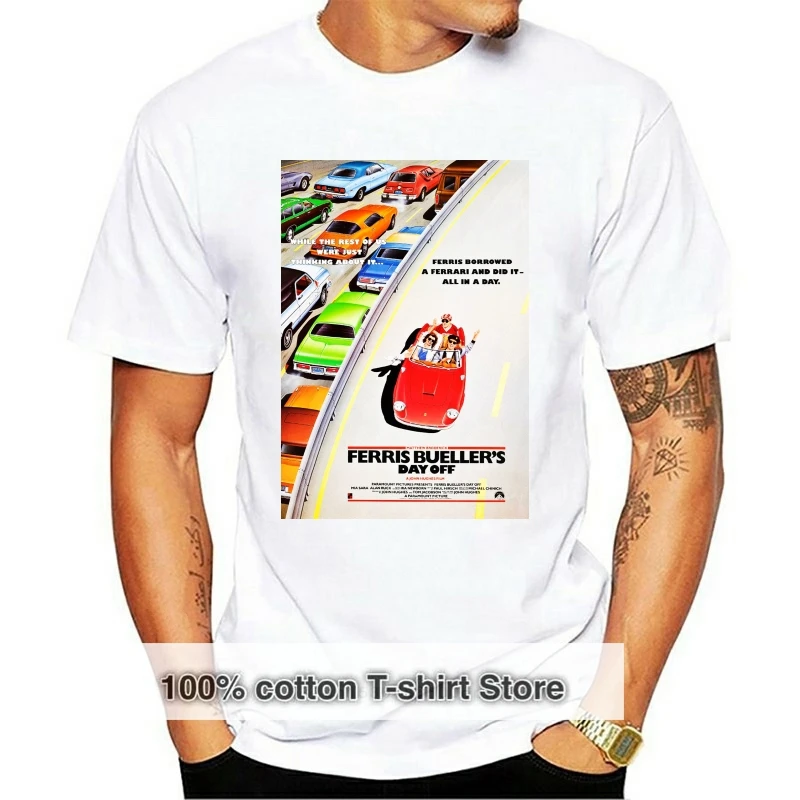 

Футболка унисекс с постером из фильма «день отпуска Ферриса буеллера» 80-х годов