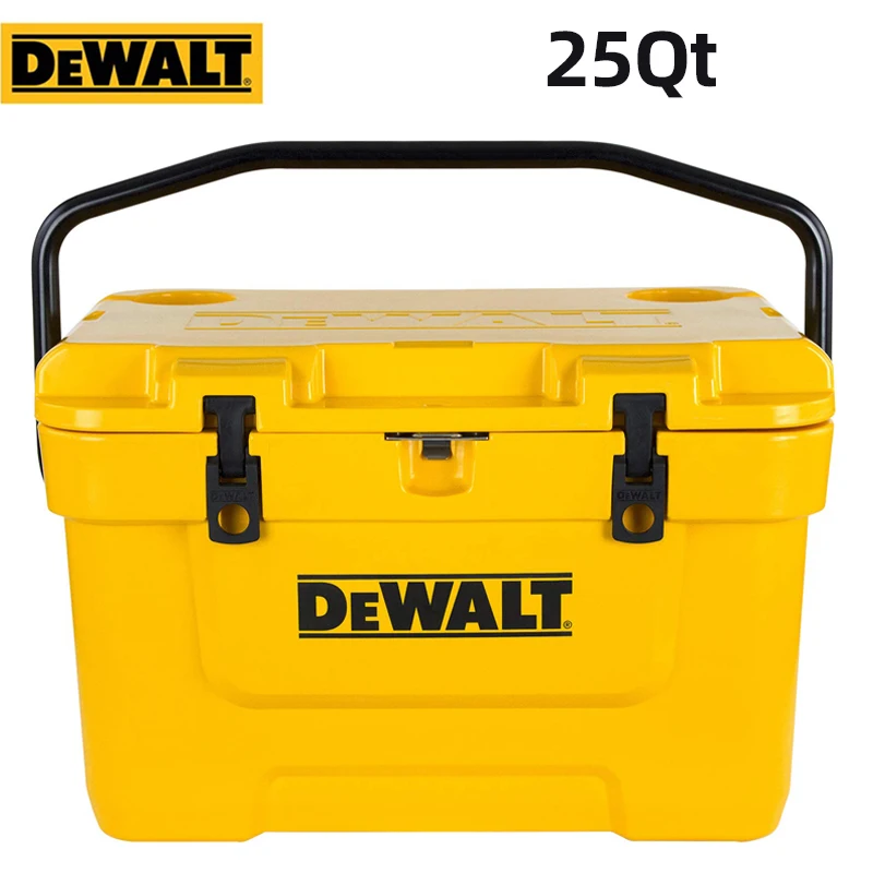 

DEWALT QXC25QT 25Qt/25L Cooler Box Roto Molded Heavy Duty Ice Chest Storage Case for Camping, Sports & Outdoor Activities