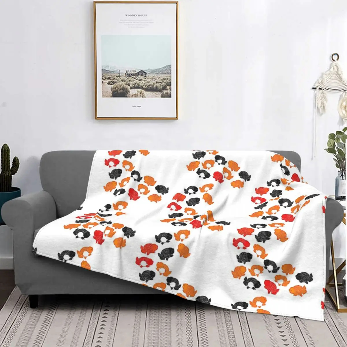 

Одеяло Ranchu с боковым обзором, покрывало для кровати, плед из муслина, плед для пикника, плед на диван