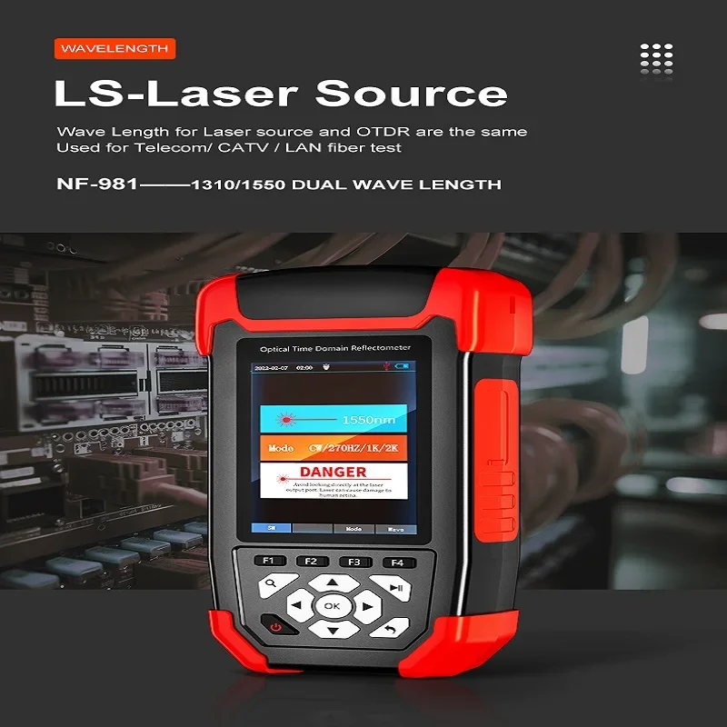 Оптический волоконный тестер OTDR NOYAFA NF-981 8 в 1