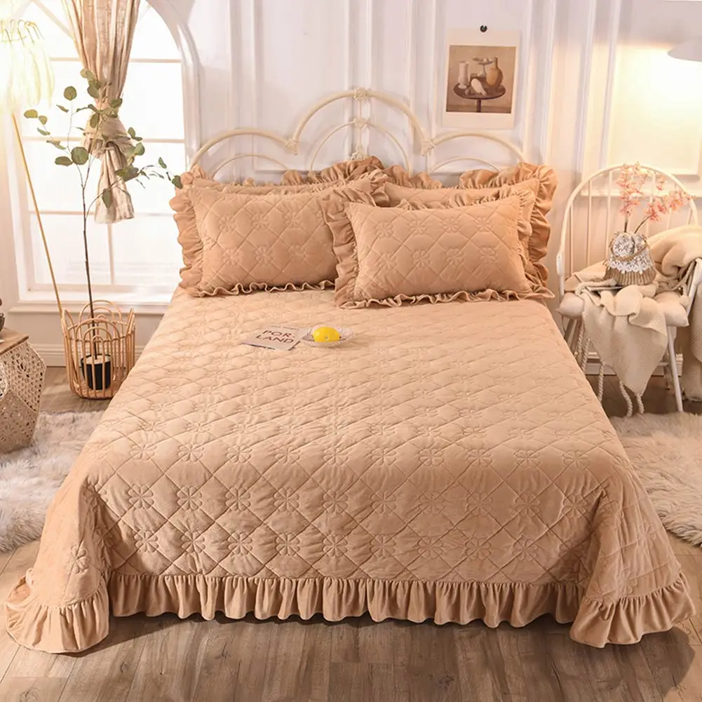 

Svetanya Thick Bedspread Sheet Bedcover Coverlet (or Pillowcase) Super King Queen Single