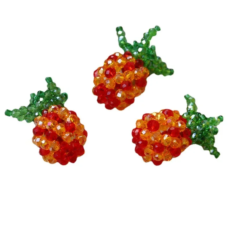 1 шт. забавные новые стеклянные хрустальные тканые трехмерные фрукты аксессуары