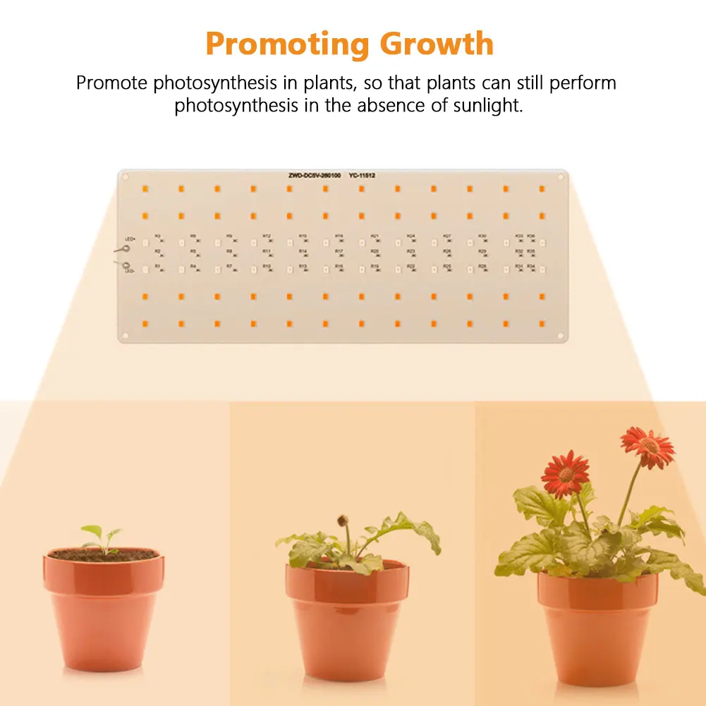 Ультратонкие панельные светильники для выращивания растений с таймером ...
