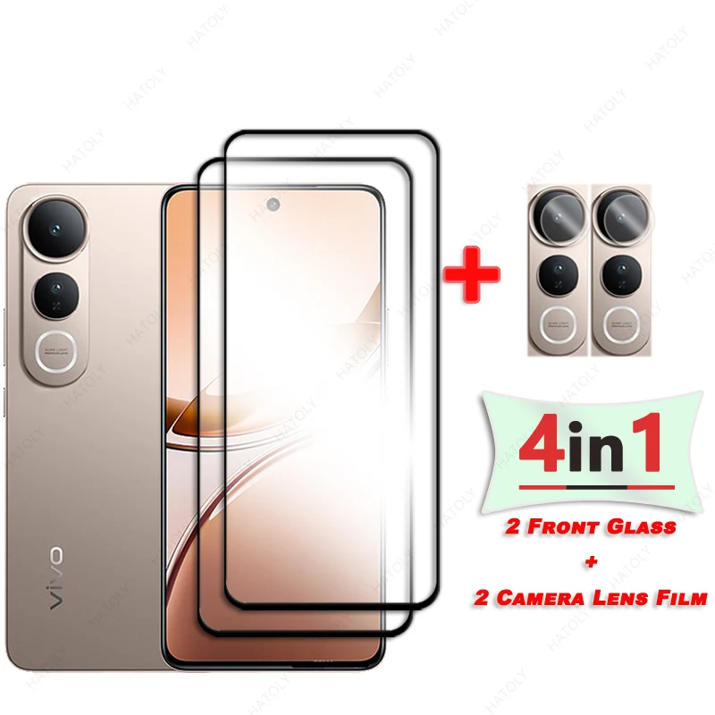 Для vivo V50 Lite 4G Защитное стекло для экрана Закаленное с черным краем Защитная