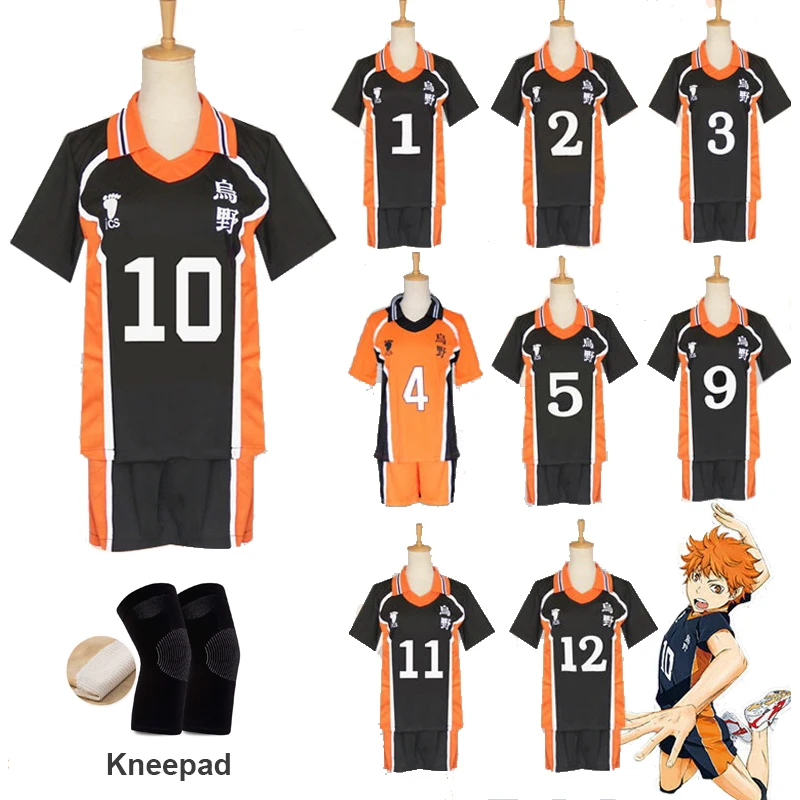 

Hot Anime Haikyuu Costume Karasuno High School Volleyball Club Hinata Syouyou Kageyama Tobio Sportswear Jerseys Uniform