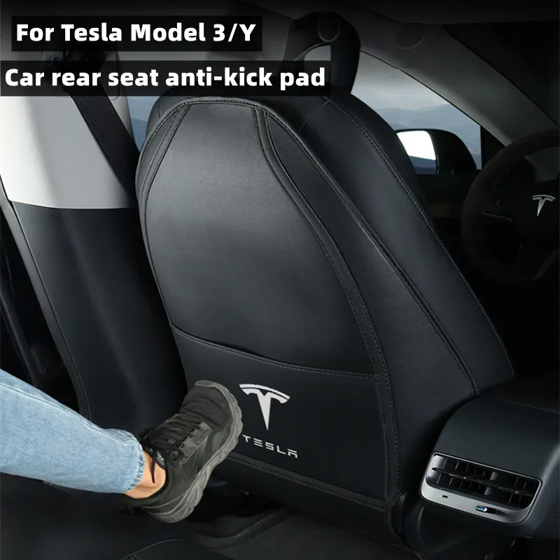 

Car Seat Anti-kick Pad For Tesla Model 3 Model Y 2022 Car Seat Back Protector Anti-dirty Cushion Tesla Model Y 2023 Accessories
