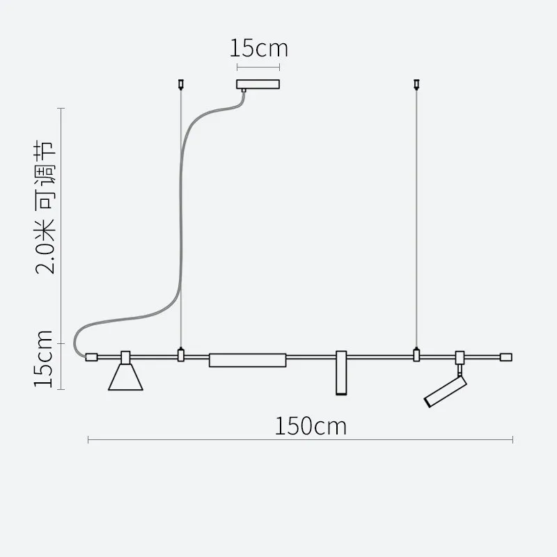

Светодиодная люстра SANDYHA черная