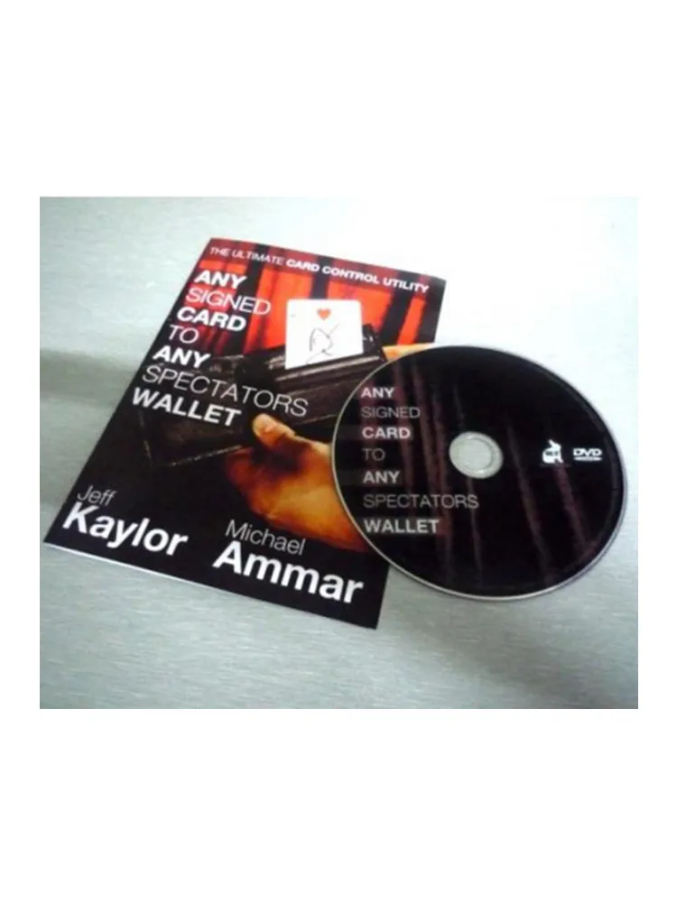 

Any Card To Any Spectator's Wallet (DVD And Gimmick),Stage Magic Tricks,Close Up,Fire,Props,Comedy,Accessories,Magician Wallet