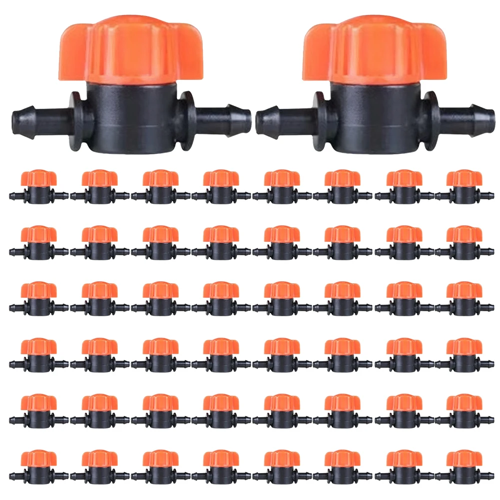 50 шт. режущий клапан для капельного орошения 1/4 дюйма