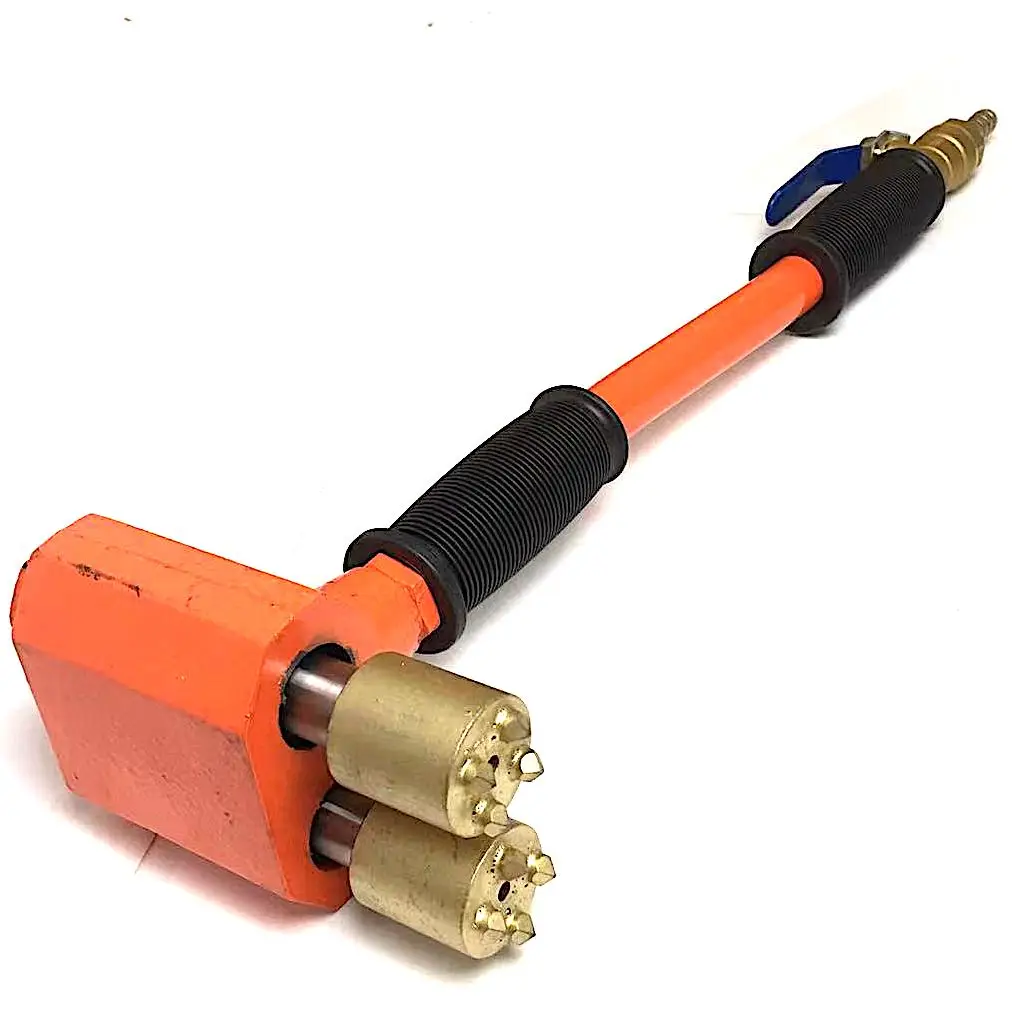 

Key features of TY63002 Scabbler Back head grip gives in-line thrust Ideal for work on large surfaces Extra vibrotion